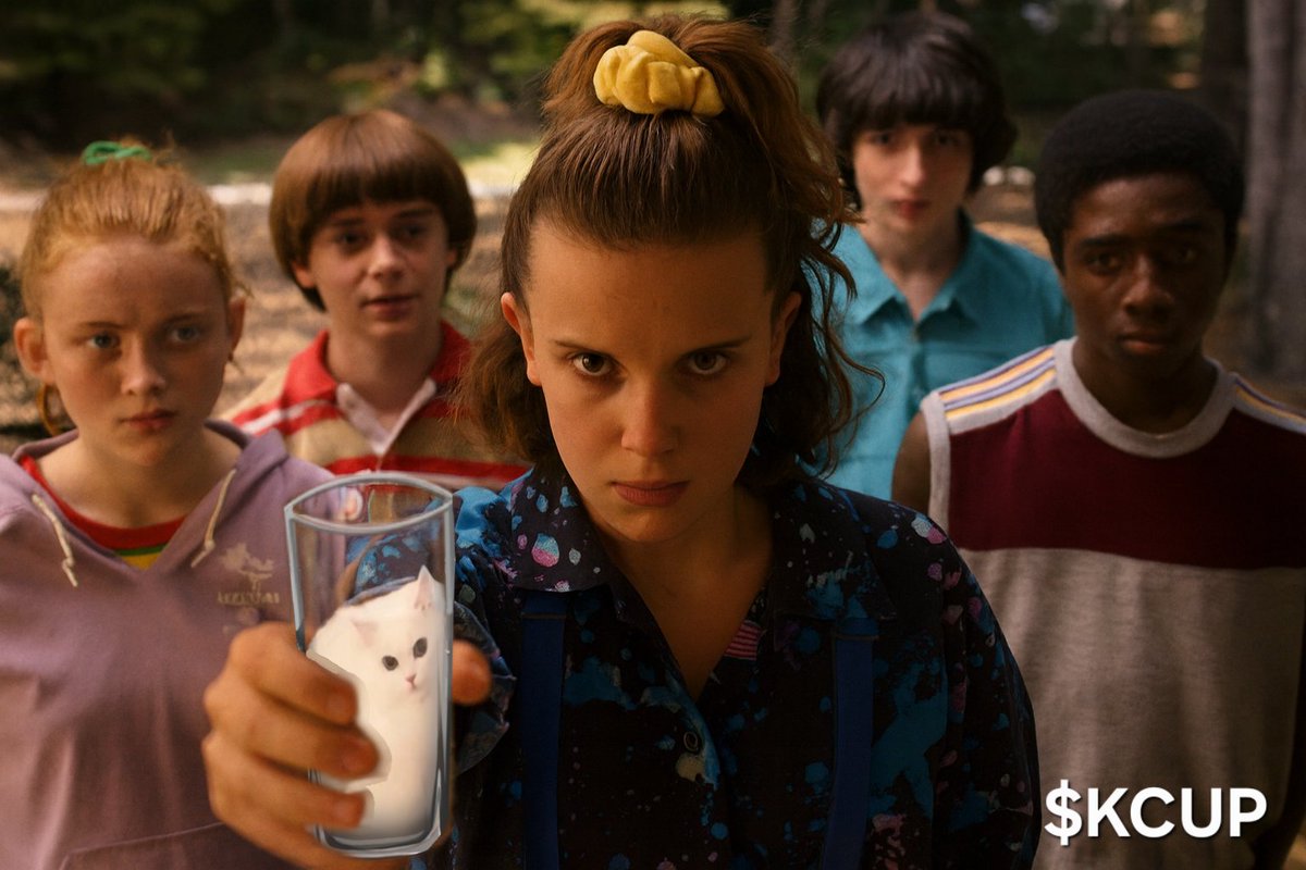 Gm hooman!
Stranger things have been happening on the XRPL lately 👀 
But don't be a mouthbreather! breath thru your 🐽nose so you can sip some $KCUP! 😻🥛