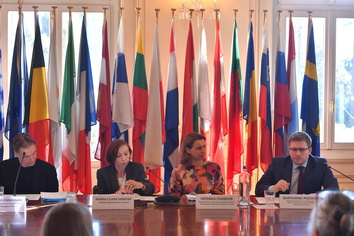 PLinGreece's tweet photo. The I session focused on state and city integration policies, exploring the role of national and local authorities in shaping inclusive societies. https://t.co/aeOrffulor