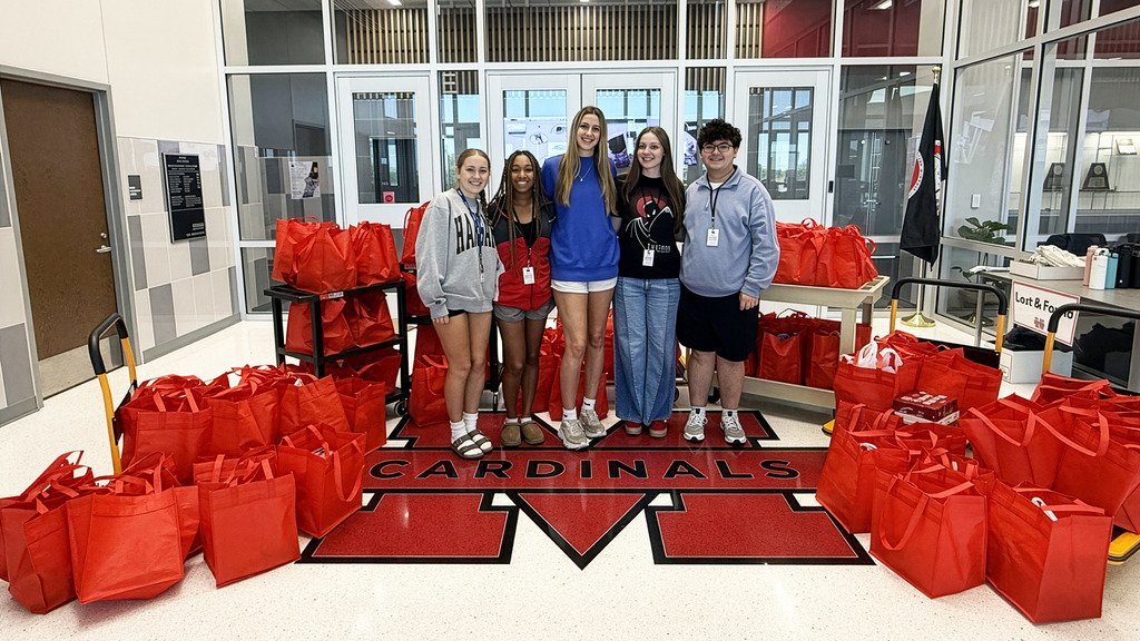 Shout out to our Cardinals! They collected over 19,200 nonperishable food items during our annual food drive this month.