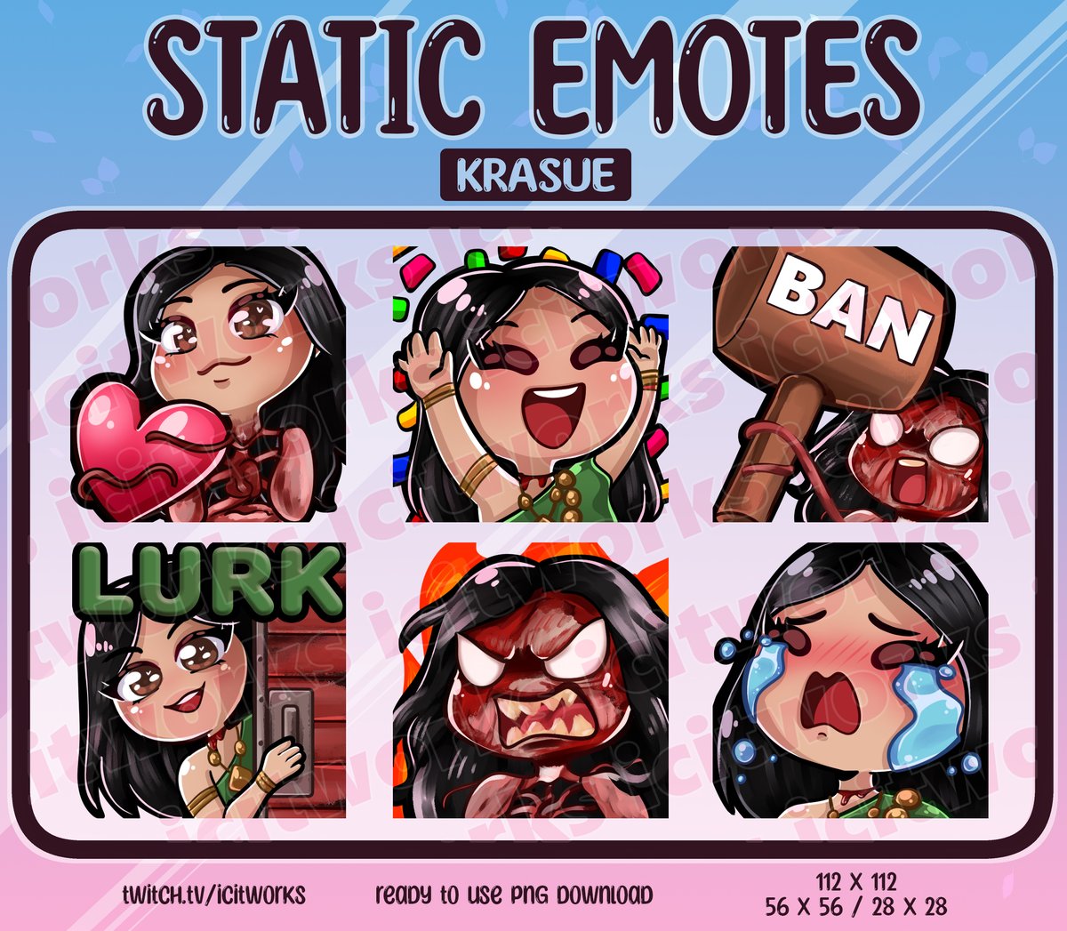 icitworks's tweet photo. mmm my favorite killer she a cutie #dbdfanart #twitchemotes #emoteartist https://t.co/WljqMtTq6k