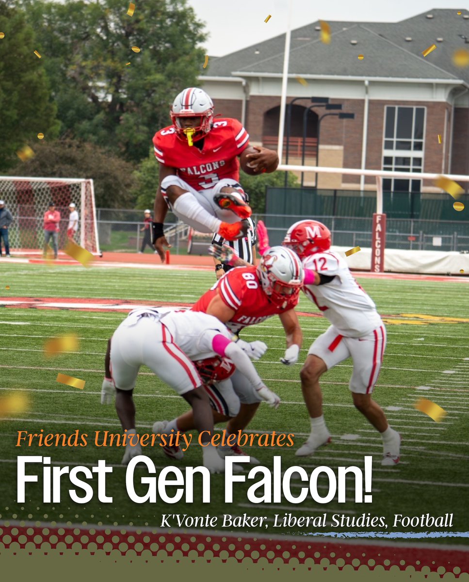 FriendsU's tweet image. We are proud to celebrate our #FirstGenFalcons today and everyday! These students will be the first in their immediate families to hold a bachelors degree and we're honored they chose to pursue that milestone at Friends University. We love you, Falcons! #MyFriendsU #FirstGen