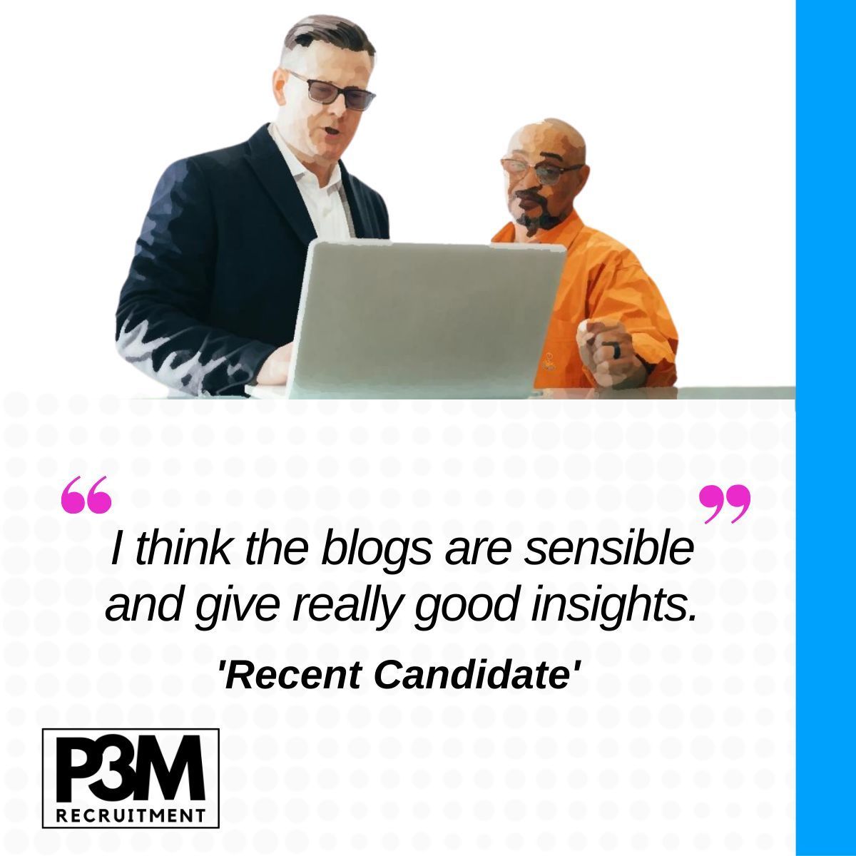 P3Mrecruitment's tweet image. More feedback regarding our blogs. 😊 If you fancy a read of our blogs, then make sure you visit our the &apos;blogs&apos; page on our website!

Give us a follow to make sure you don&apos;t miss out on upcoming content! #ITprojects #Content