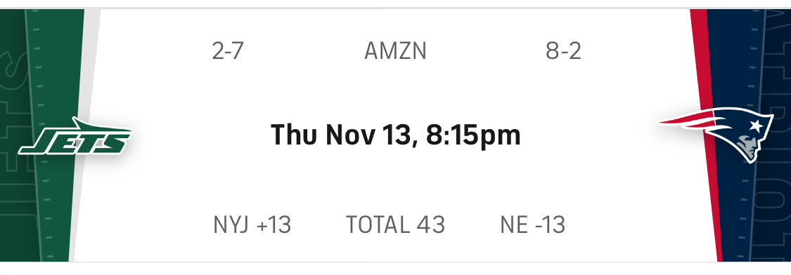 Gotta tell ya, this Thursday Night game is lining up to be incredibly Thursday Night.