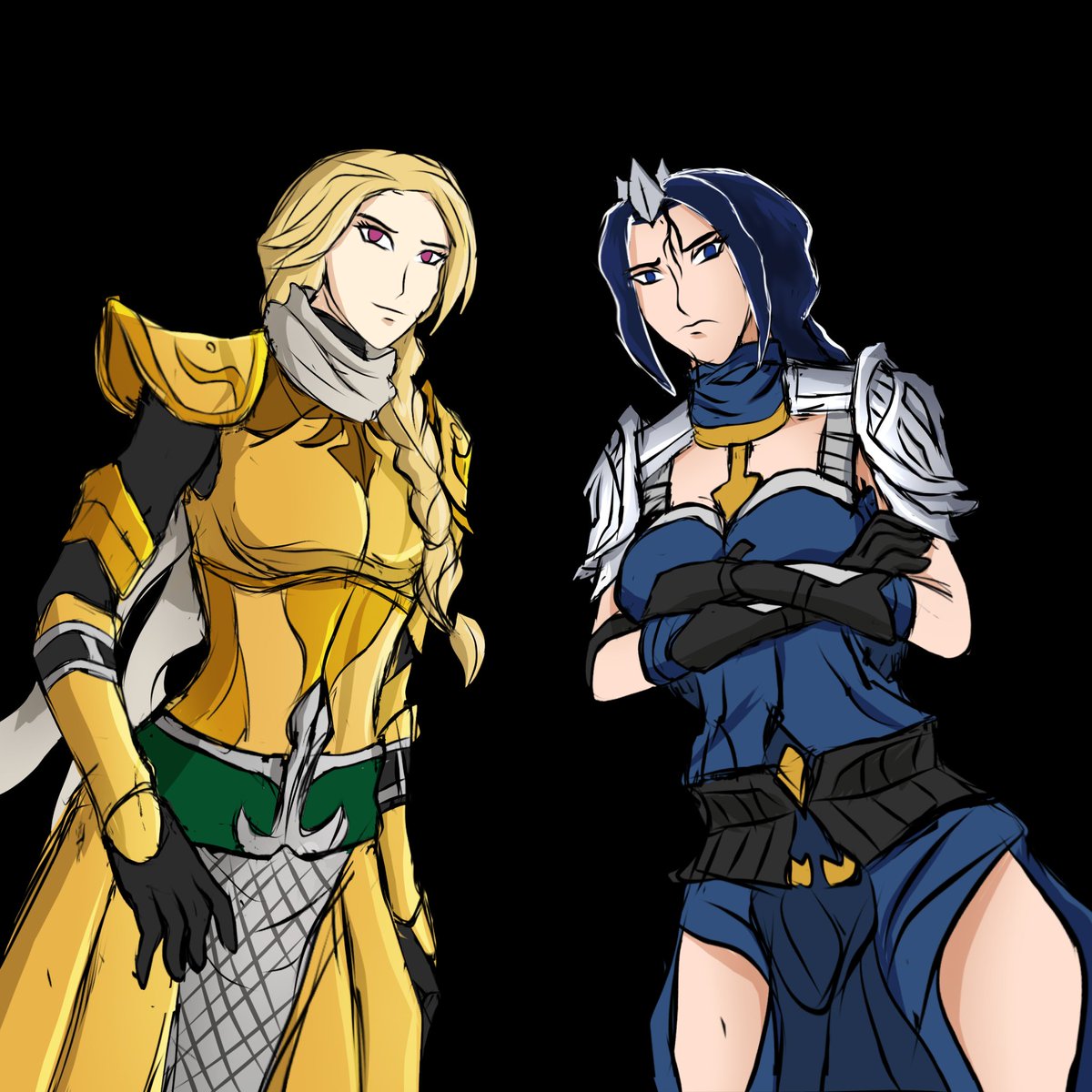 AZack12t's tweet photo. Irina and Selena (sisters)
#animeartist #overworld #illustration https://t.co/q2oVUe8XXj