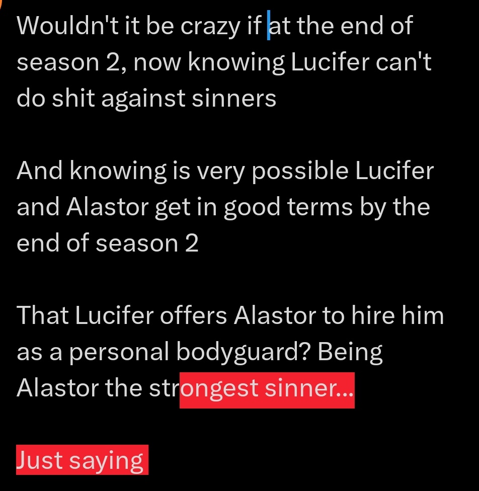 zeroa5raven's tweet photo. 👀 would be crazy huh? 

#HazbinHotel #hazbinhotelseason2 #HazbinHotelAlastor #HazbinHotelLucifer https://t.co/KYOe8uZmdZ