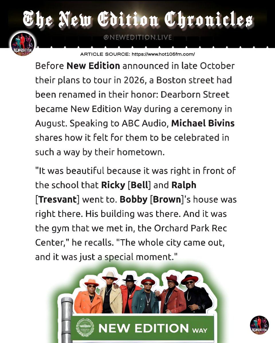 NewEditionLive's tweet photo. New Edition recently interviewed with HOT105FM to discuss their street dedication ceremony and their upcoming tour with Boyz II Men and Toni Braxton.
#TheNewEditionChronicles
#NewEditionBlog
#TheNewEditionWayTour
.
ποΈ: https://t.co/mXA0c5eJk5 https://t.co/Ntm4pWZSys