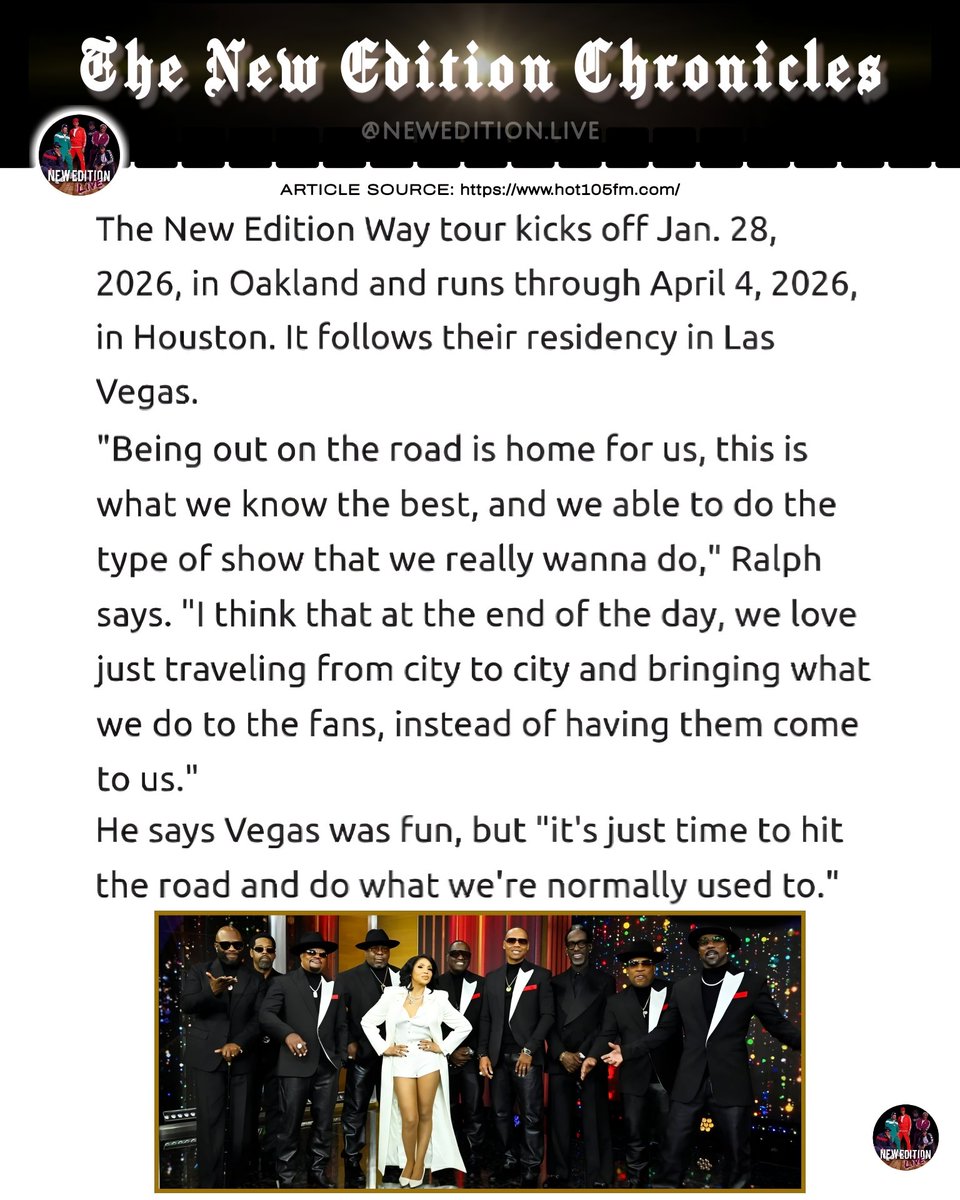 New Edition recently interviewed with HOT105FM to discuss their street dedication ceremony and their upcoming tour with Boyz II Men and Toni Braxton.
#TheNewEditionChronicles
#NewEditionBlog
#TheNewEditionWayTour
.
🗞️: hot105fm.com/news/new-editi…