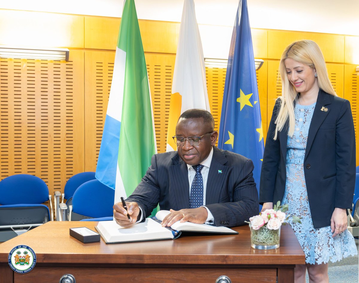 President Nikos Christodoulides of Cyprus Commends Sierra Leone’s President Julius Maada Bio’s Leadership, Commits to Deepening Bilateral Cooperation

Nicosia, Cyprus, Thursday, 13 November 2025 – His Excellency Nikos Christodoulides, President of the Republic of Cyprus, has