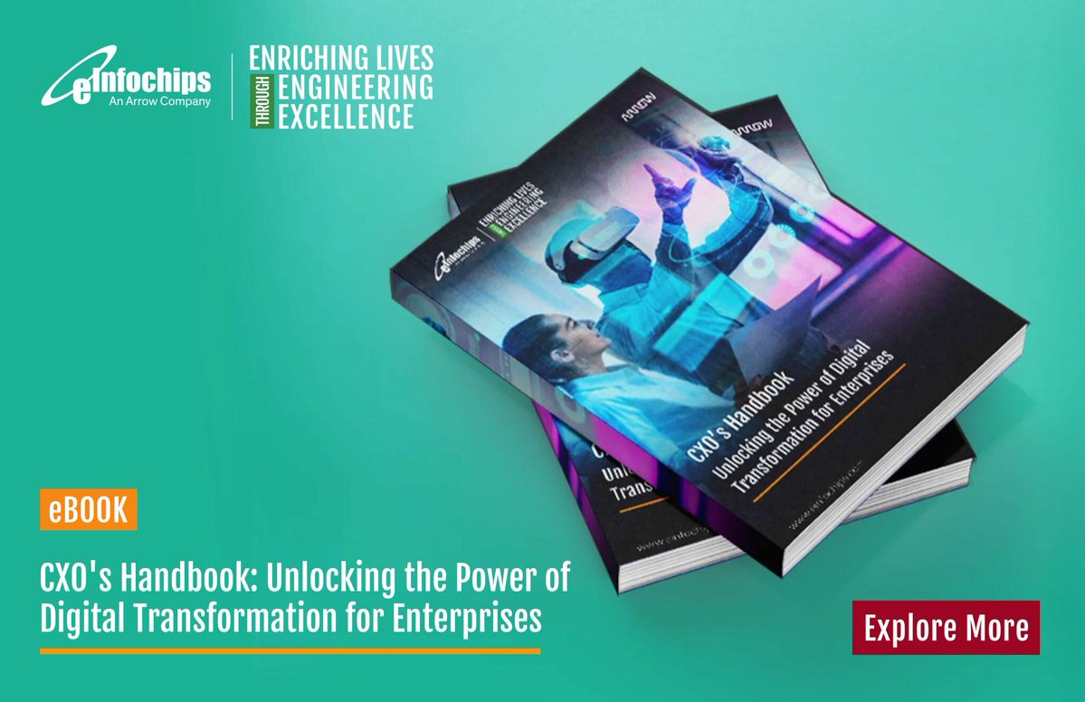 einfochipsltd's tweet image. 📘eInfochips CXO’s Handbook equips decision-makers with actionable insights and strategies to thrive in the digital-first era.

🔗Download now: na2.hubs.ly/H021kY20

#DigitalEngineering #BusinessGrowth #CXOInsights #Innovation #Sustainability
