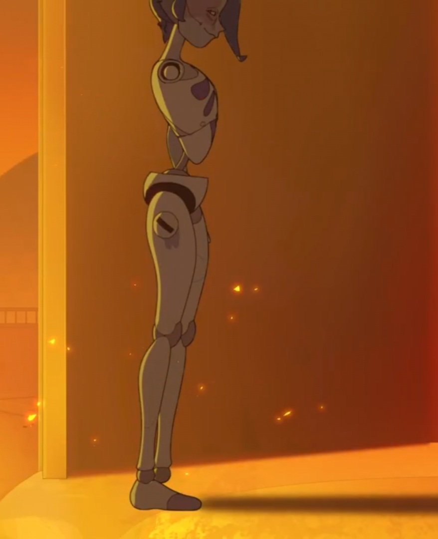 Just to clarify, this is my recreation of the real scene from the show! The real version is wearing a jacket!