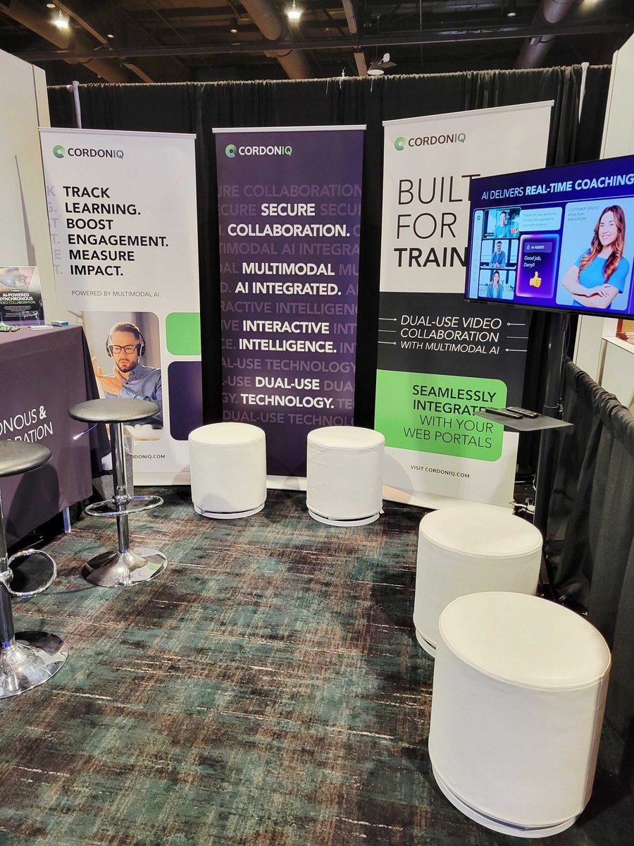 cordoniq's tweet image. Day 2 at DevLearn Conference &amp;amp; Expo! Come say hello at Booth 364!

See how Cordoniq delivers interactive learning experiences and data-driven insights for @PEC_Expert  and just what Cordoniq can do for your business. 

#DevLearn2025 #AI #DualUseTechnology #Cordoniq #PEC #Training…