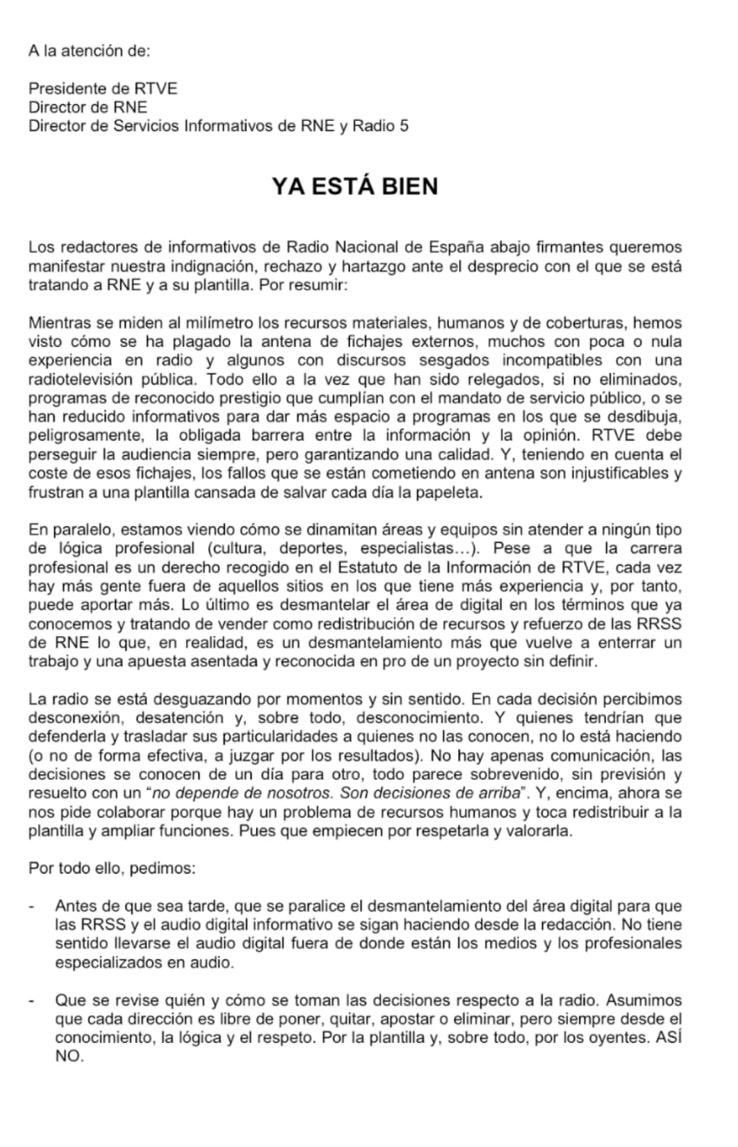 Sánchez visitando sus posesiones en ⁦<a href="/radio3_rne/">Radio 3</a>⁩ , hablando de Rosalía y otras intrascendencias. ¿Le habrá explicado alguien el malestar de los redactores de ⁦<a href="/rne/">Radio Nacional</a>⁩ y <a href="/tve_tve/">tve</a> ?