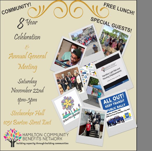 HamOntCBN's tweet photo. Please feel free if you are a fellow union member, communiry association not for profit or neighbour come out and celebrate our 8th anniversary.

https://t.co/noXTkfXazp https://t.co/ozyCpqG0jQ