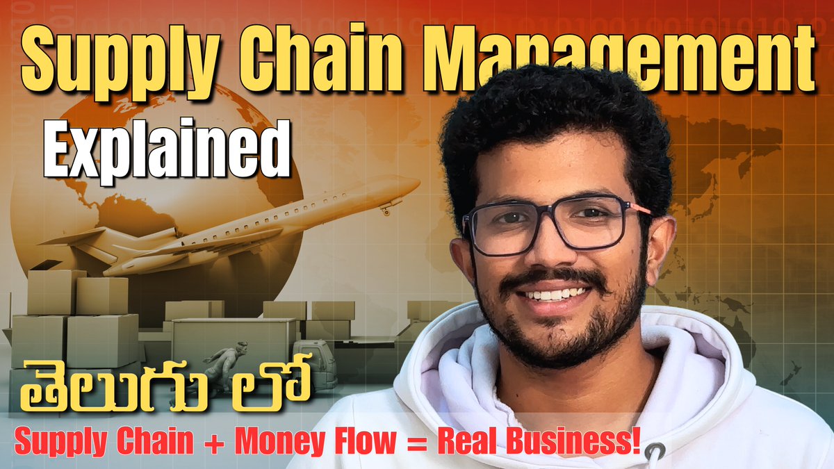 JDvarma_07's tweet photo. Every product has a journey.
Every business has a cash flow challenge.

In my latest video, I explain Supply Chain Management in Telugu — with real examples.

Watch here 👇
https://t.co/toTXMYdLhL
#SupplyChain #TradeFinance #BusinessTelugu https://t.co/daLKetmnGn
