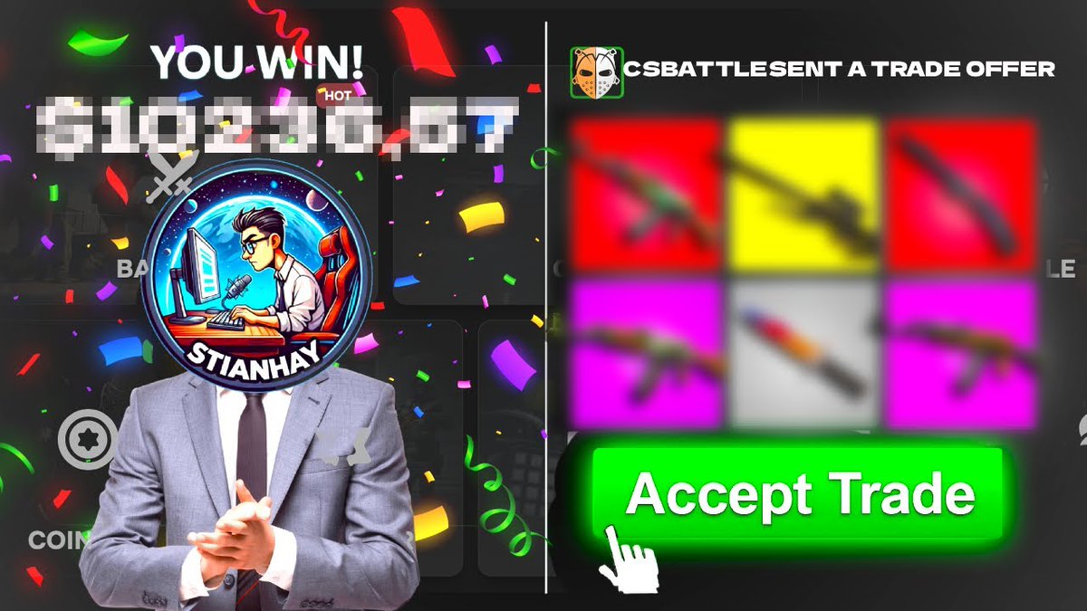 STIANHAY_GAMBLE's tweet photo. 🔥 This @CsBattleCom  session was something else!!!! FREE promo code inside!
Watch it unfold 👉 https://t.co/WqPvYnPozP
Use code STIANHAY to join the action 💎

#YouTube #youtubevideopromotion #gamblingX #GamblingTwitter #kick #streamer #win #bigwin #CSBattle #StianHay #CS2 #Video #viralvideo #viral #ViralVideos #gambling #YouTuber #YouTubers