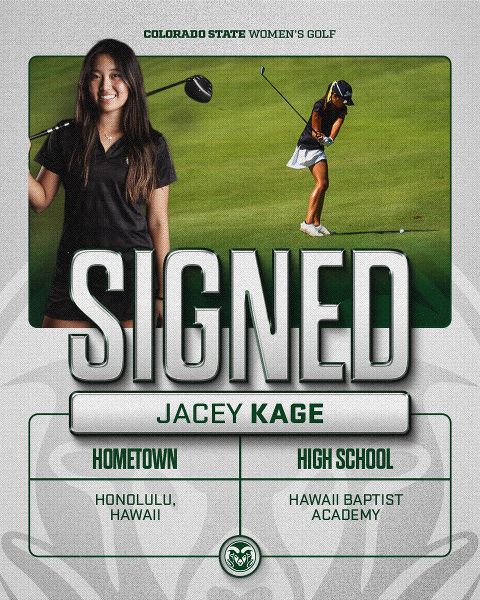 𝗡𝗮𝘁𝗶𝗼𝗻𝗮𝗹 𝗦𝗶𝗴𝗻𝗶𝗻𝗴 𝗗𝗮𝘆! ✍️ 

Welcome to Ram Country Jacey! 🐏

#Relentless x #CSURams