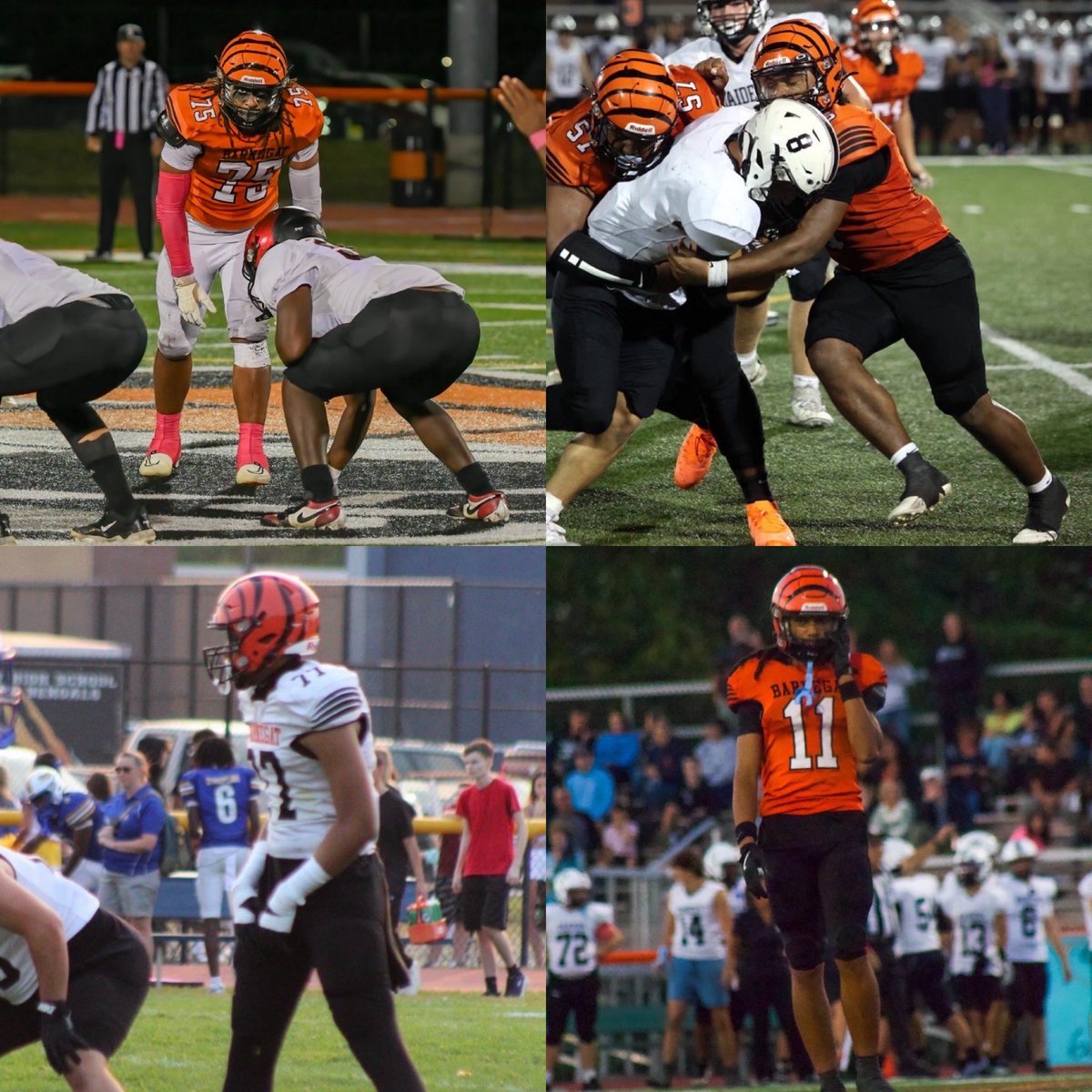 Congratulations to the following players for being named 1st Team All C-South.
(Jr.) Patrick Small DE
(Sr.) Esteban Babilonia LB
(Sr.) Juelz Jarvis OL
(Jr.) Charlie Bryant DB
#ALLIN
<a href="/bengalpride67/">John Germano</a> <a href="/ROBMSFootball/">Brackman Middle School Football</a>