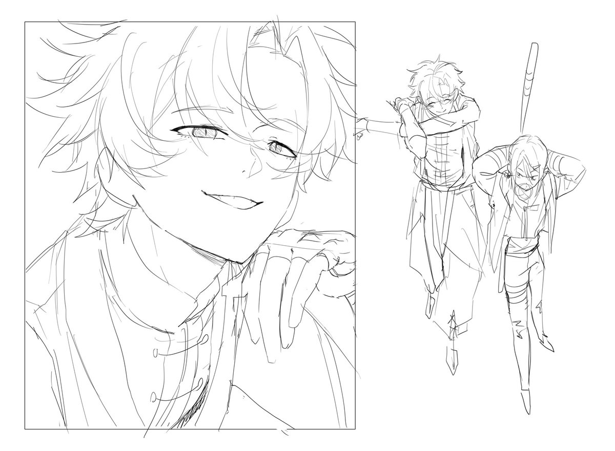 tteultibgyejeo2's tweet image. 뭔가 그리고 있긴 함