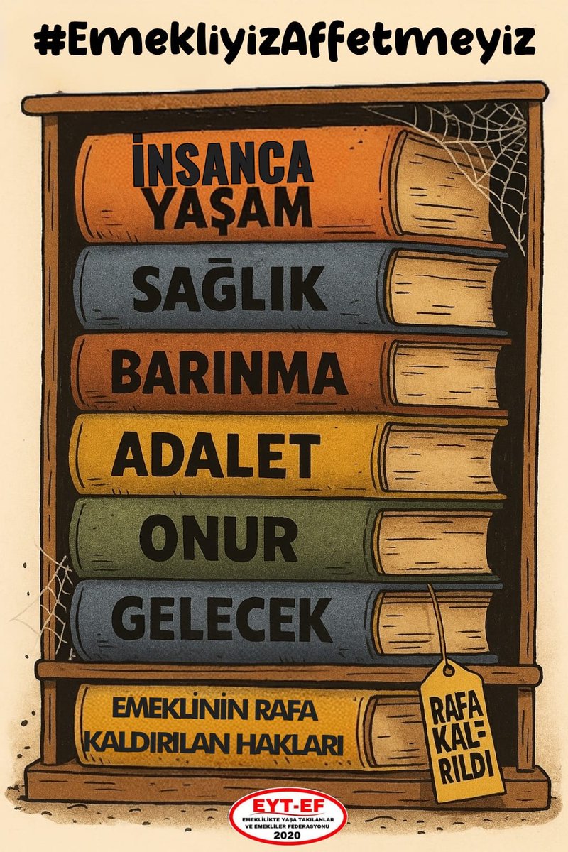 16.681 TL Aylık ile 

Açlıkta 1 Numarayız! 

Eserinizle Övünün...!!!

#EmekliyizAffetmeyiz
#EYTli5000KısmiAffetmez

<a href="/RTErdogan/">Recep Tayyip Erdoğan</a> 
<a href="/isikhanvedat/">Prof. Dr. Vedat Işıkhan</a> 
<a href="/_cevdetyilmaz/">Cevdet Yılmaz</a> 
<a href="/dbdevletbahceli/">Devlet Bahçeli</a>