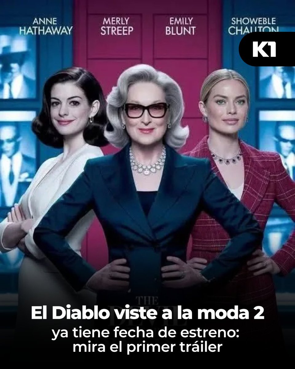 👠✨ ¡El regreso más FASHION está aquí! 📰 “El Diablo viste a la moda 2” llega en 2026 con su elenco original 😍 ¿List@ para el glamour, las rivalidades y mucho estilo? 💄🔥Los detalles en 👉 acortar.link/weaJAg 👈 (BV)