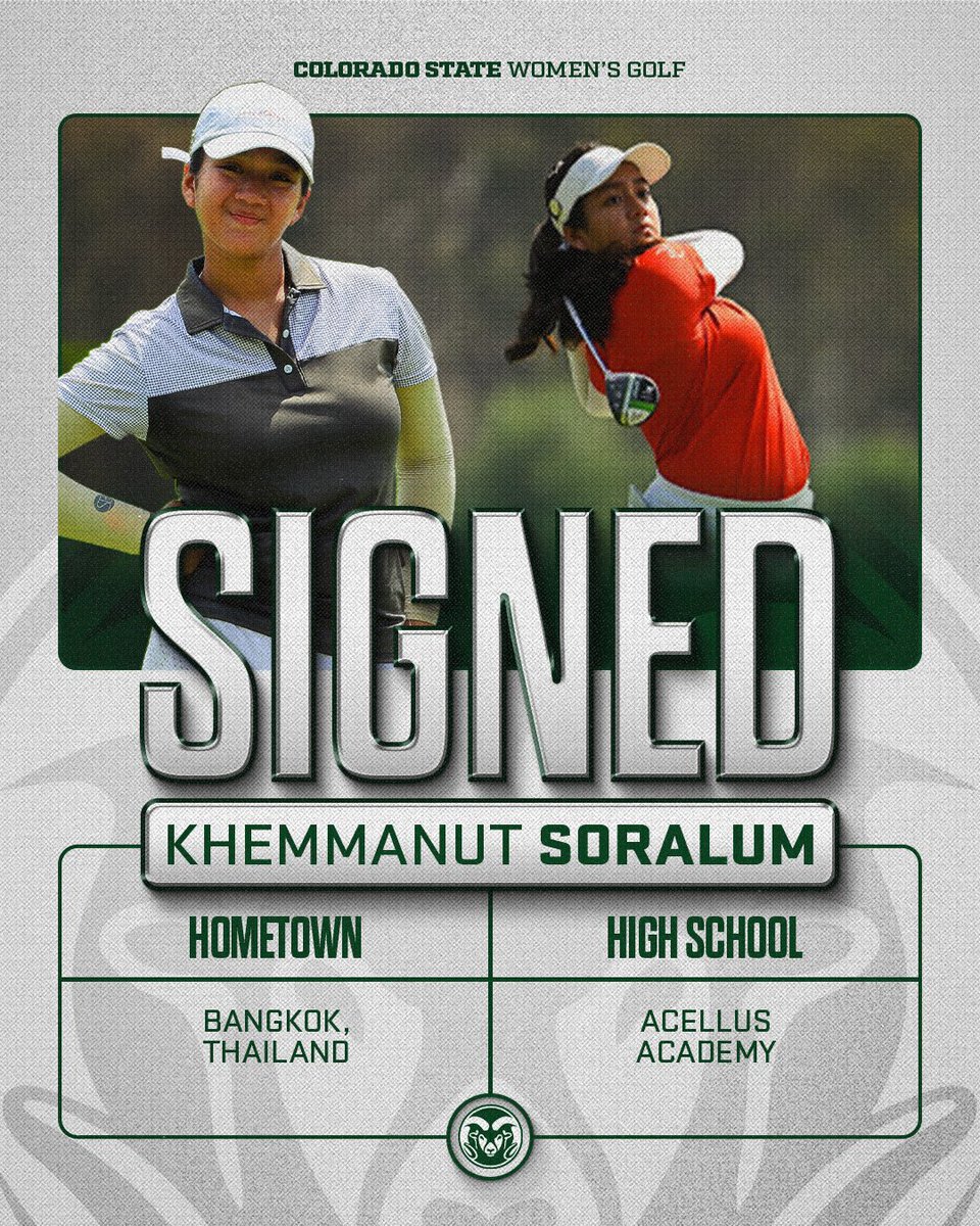 𝗡𝗮𝘁𝗶𝗼𝗻𝗮𝗹 𝗦𝗶𝗴𝗻𝗶𝗻𝗴 𝗗𝗮𝘆! ✍️ 

Welcome to Ram Country Khemmanut! 🐏 

#Relentless x #CSURams