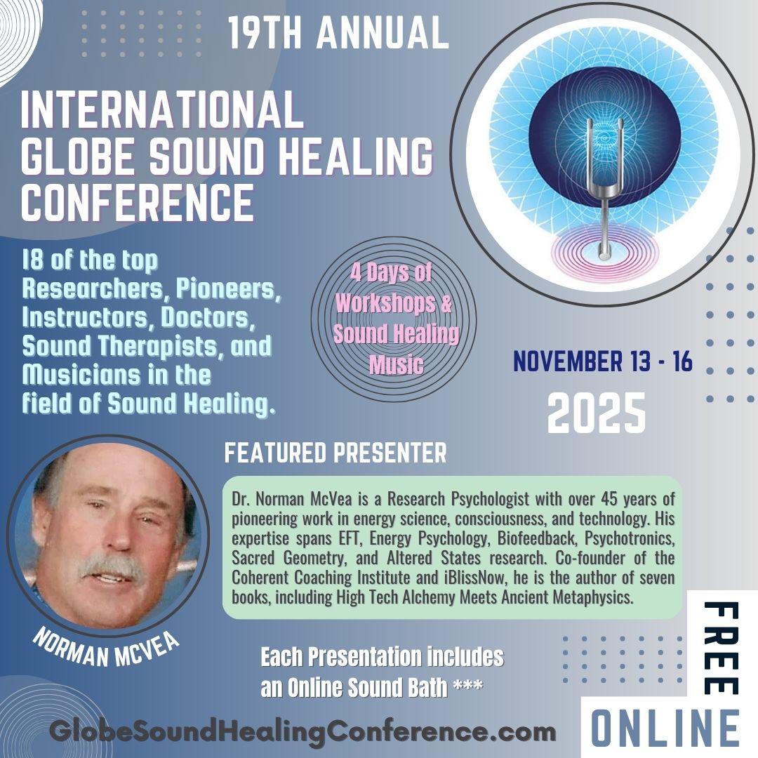 SoundHealingJoy's tweet photo. 19th Annual International Globe Sound Healing Conference

Starts today! November 13–16, 2025

Completely Online—FREE Attendance!

Register Now (FREE):
https://t.co/wjwWCE6mbT

#SoundHealing #GlobeSoundHealingConference #FreeOnlineEvent #SoundTherapy #HealingVibrations https://t.co/UWSMAYIV2f