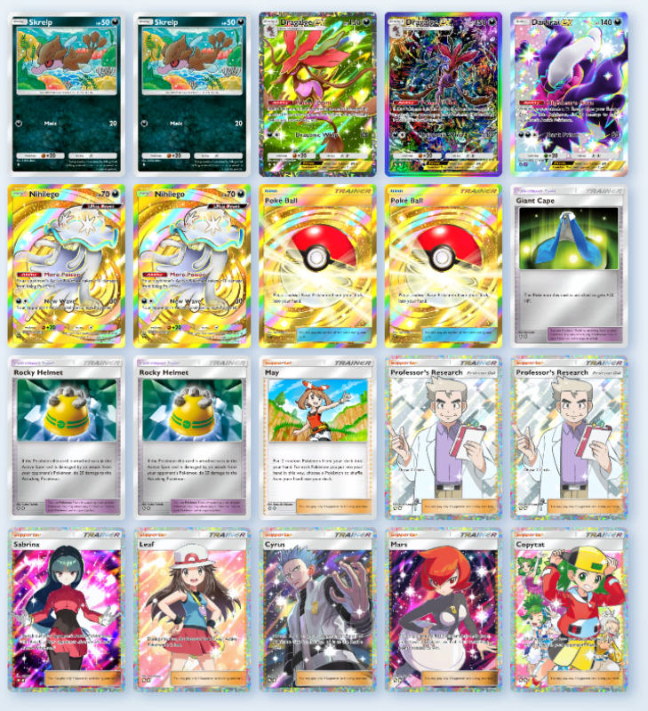 This deck is TOXIC ☠️ in #PokemonTCGPocket

Start off small with 

Skrelp - 50HP🍣
1 Dark Energy - Melt🫠 - 20dmg
Evolves into

Dragalge EX - 150HP
2 Dark Energy - Draconic Whip 💥- 80dmg
Ability - Poison Point ☠️- If this Pokemon is in the active Spot and is damaged from an