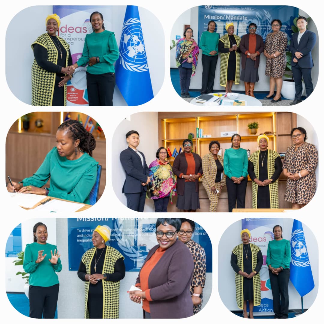 <a href="/ECASROSA/">ECASROSA</a> Director <a href="/EuniceKamwendo/">Eunice G. Kamwendo</a> &amp; her technical team met with Ms Chongo Phiri, Founder of Pan-African Women in Development (#PAWID), to discuss strategic collaboration accelerating women's participation in intra-African #trade &amp; inclusive economic growth under #AfCFTA.

The