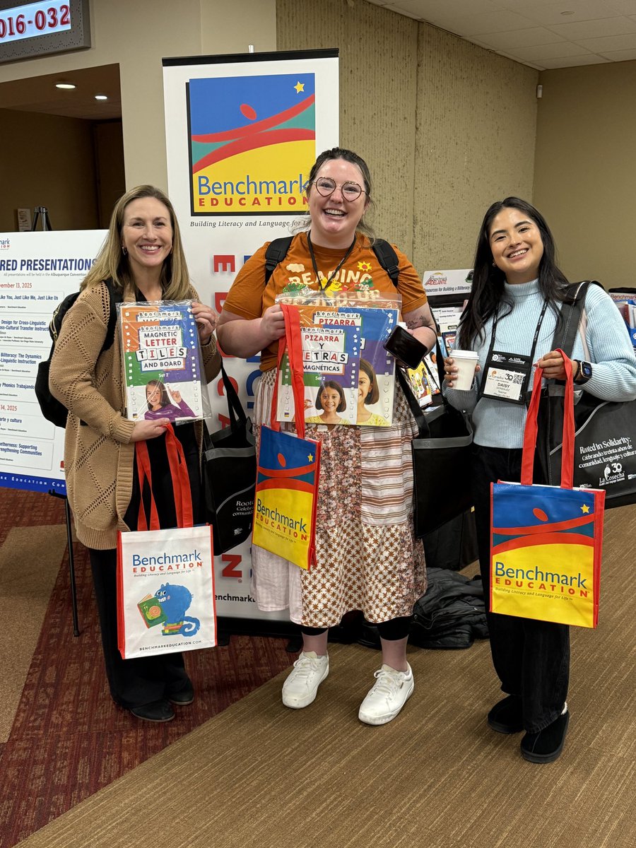 MarjieCNY's tweet image. Come visit @BenchmarkEdu at booths 12-16 at La Cosecha! We have lots of resources to meet your bilingual needs!