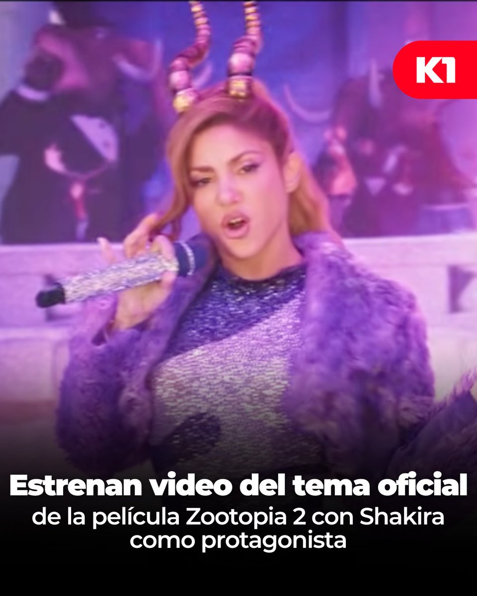 🦌🎶 ¡Shakira vuelve como Gazelle en Zootopia 2! 💜 🌟 Estrenan el video del tema oficial junto a Ed Sheeran 🎤🔥 ¡Ritmo, color y energía salvaje rumbo al estreno de noviembre 2025! 🐾✨ Toda la info en 👉 acortar.link/mRJvVD 👈 (BV)