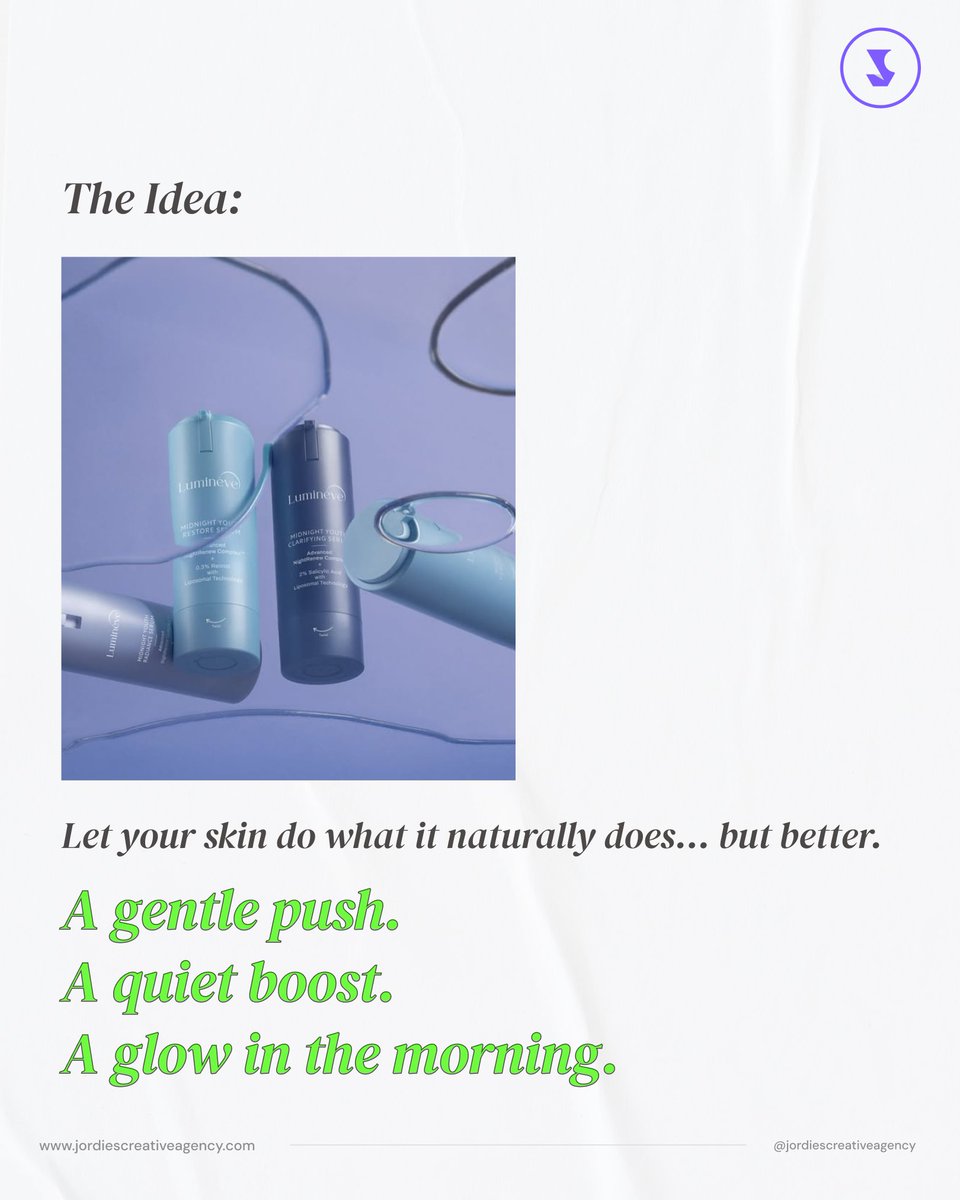 Jordiesagency's tweet image. Soft nights, brighter mornings. 

Credit: E4m 

#NightRoutine #HealthySkinHabits #SlowBeauty #Lumineve #SkinRecovery