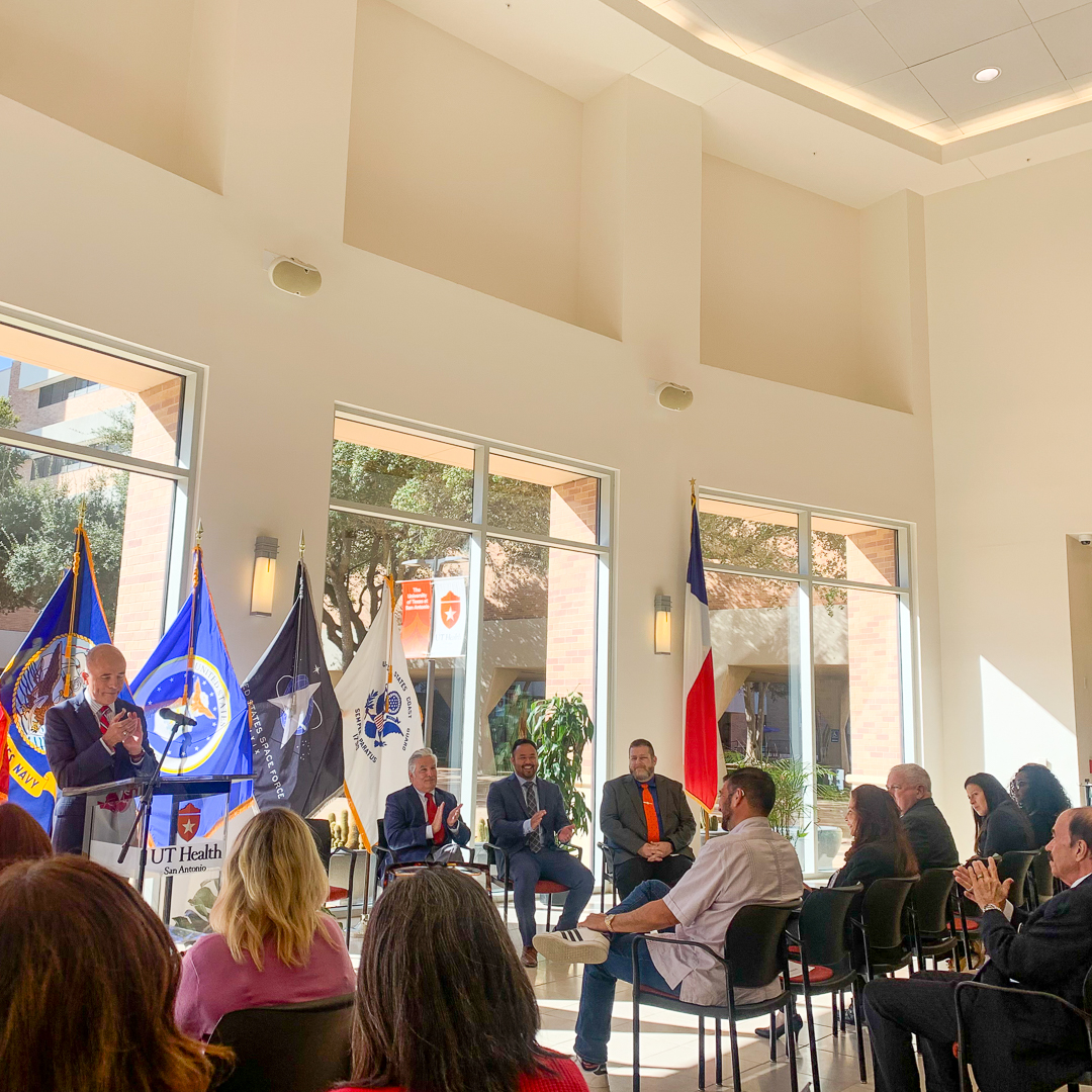 #TBT This week's Veterans Day event hosted by <a href="/UTHealthSA/">UT Health San Antonio</a> Military Health Institute. We reflected on the impact of service with a message from our speaker: “The transition from service to civilian is not an ending—it’s a new kind of service, a service to our community and family”
