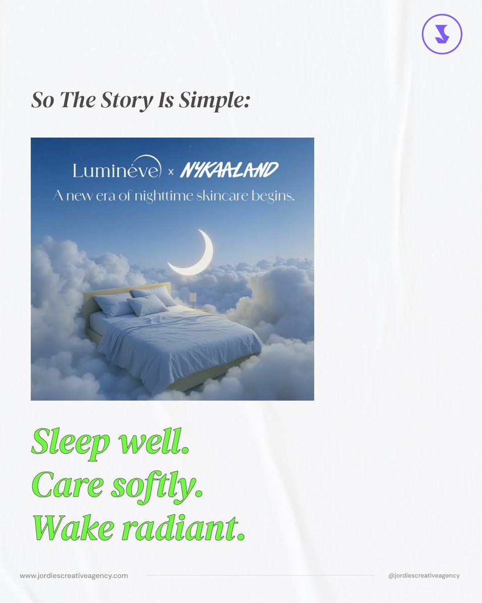 Jordiesagency's tweet image. Soft nights, brighter mornings. 

Credit: E4m 

#NightRoutine #HealthySkinHabits #SlowBeauty #Lumineve #SkinRecovery