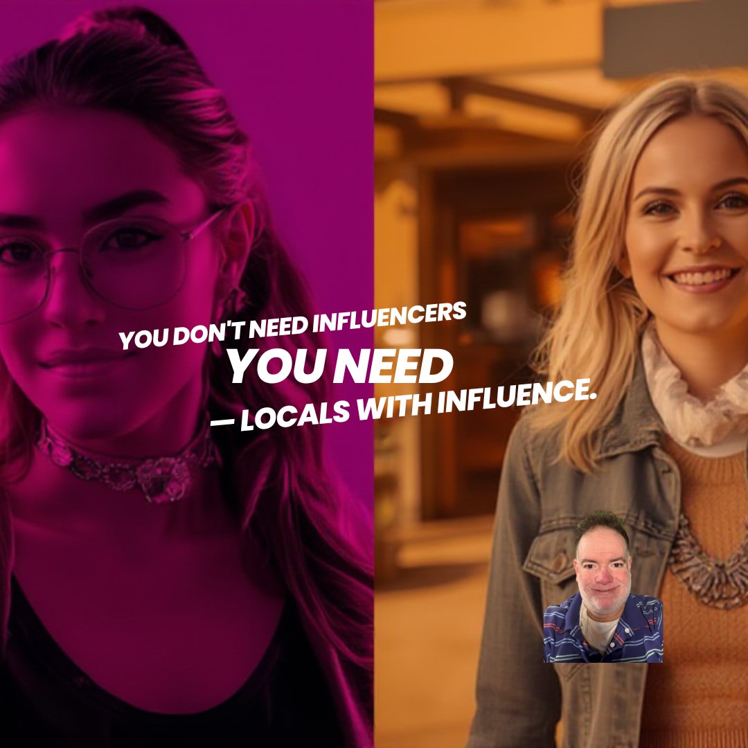 wrightimc's tweet image. You don&apos;t need influencers. You need locals with influence. Learn more on today&apos;s Marketing Minute. youtube.com/shorts/syMrTpu…
