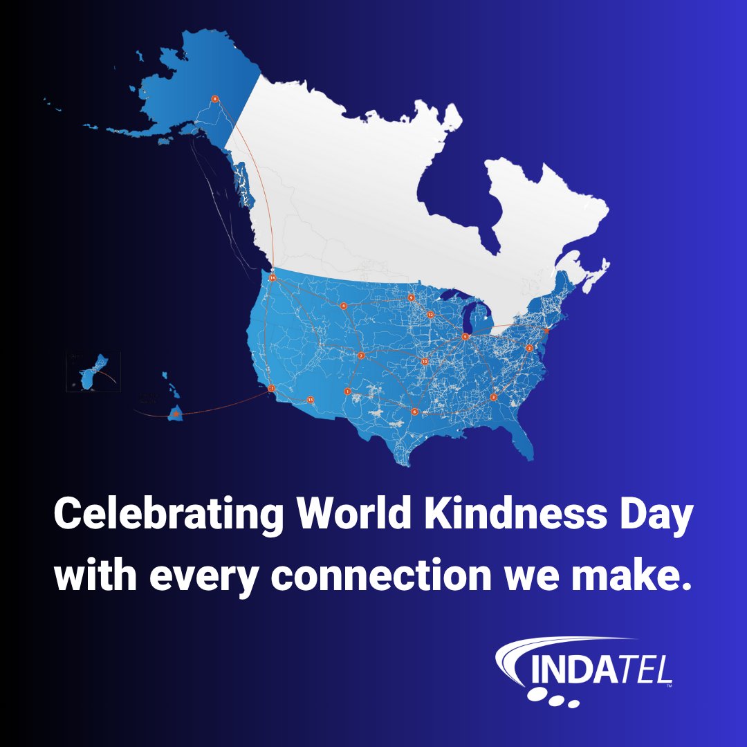 On #WorldKindnessDay, INDATEL celebrates the simple acts that bring people closer, just like the connections we help build across rural America.

A little kindness goes a long way…and it travels fast on the nation's largest rural fiber network. 💙 

#ConnectingAmerica #INDATEL