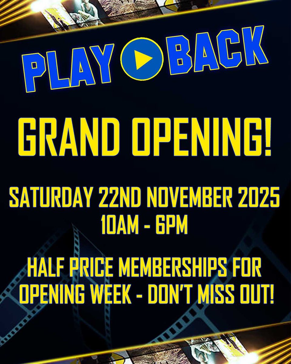 playbackvideouk's tweet image. GRAND OPENING: 22ND NOVEMBER | 10am - 6pm

We’re almost ready! 🍿 The finishing touches are being done and we can’t wait to open our doors to you all. Come on down for our grand opening on Saturday 22nd November and celebrate with us!

📍 10 High Street, Princes Risborough