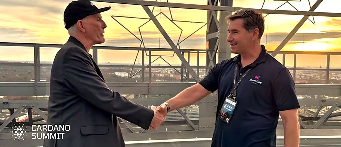 Minutes Network Token at Cardano Summit 2025 🇩🇪

We were proud to join innovators, builders, and ecosystem leaders from across the world at Cardano Summit 2025 in Berlin (Nov 12–13) - all united in shaping the next era of decentralised infrastructure.

Throughout the summit, our