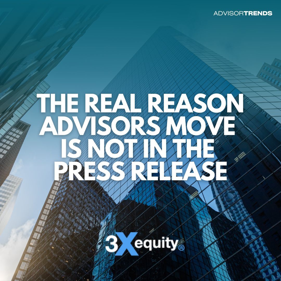 3xEquity's tweet photo. Sorry, that press release won't tell you anything. If you want to know the real reasons advisors are moving right now... https://t.co/uwYhVhuqQU

#financialadvisers #financialadvisors #advisortrends #wealthmanagement #financialadvisorcareer https://t.co/ZCbya7eRLe