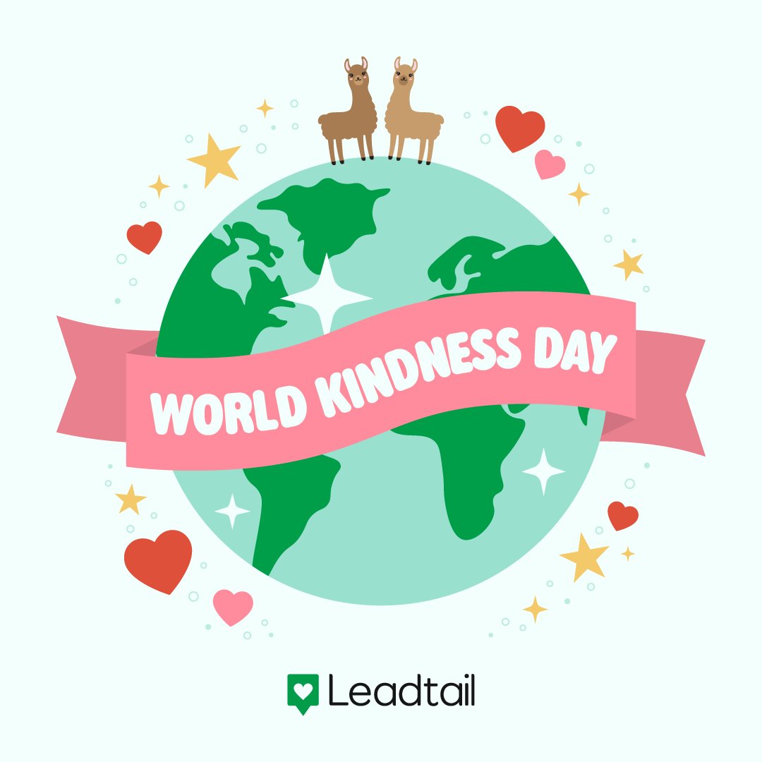Leadtail's tweet image. Happy World Kindness Day! 💖 

In the demanding world of B2B marketing, it’s easy to focus only on metrics and deadlines. But today is a great reminder that the most powerful thing we can build isn't a pipeline—it's a supportive culture. 🤝