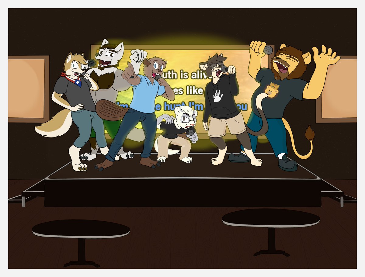Added <a href="/JZBelexes/">Lethargic Action Hero</a> to the massive Karaoke Group Comm!

There's only one Slot left on stage, after that, i'll be adding people to the crowd if you want in :)
