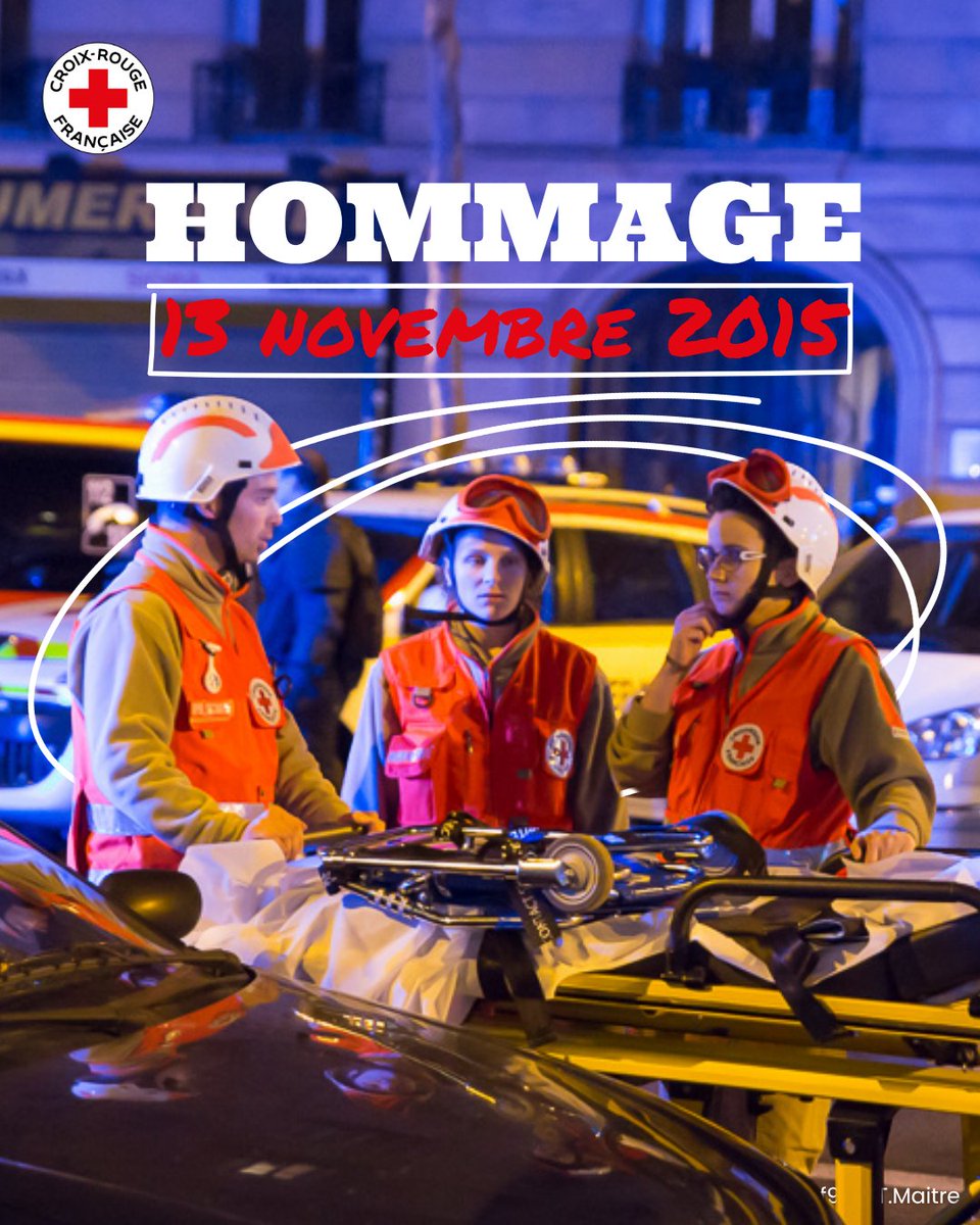 CRFSuresnes's tweet photo. [#Hommage] Il y a dix ans, la nuit du #13novembre2015 bouleversait Paris.
Ce soir-là, une demi-douzaine de bénévoles de la @CRFSuresnes répondaient présent pour porter secours aux victimes et soutenir les impliqués ❤️‍🩹⤵️ https://t.co/Ri33merozI