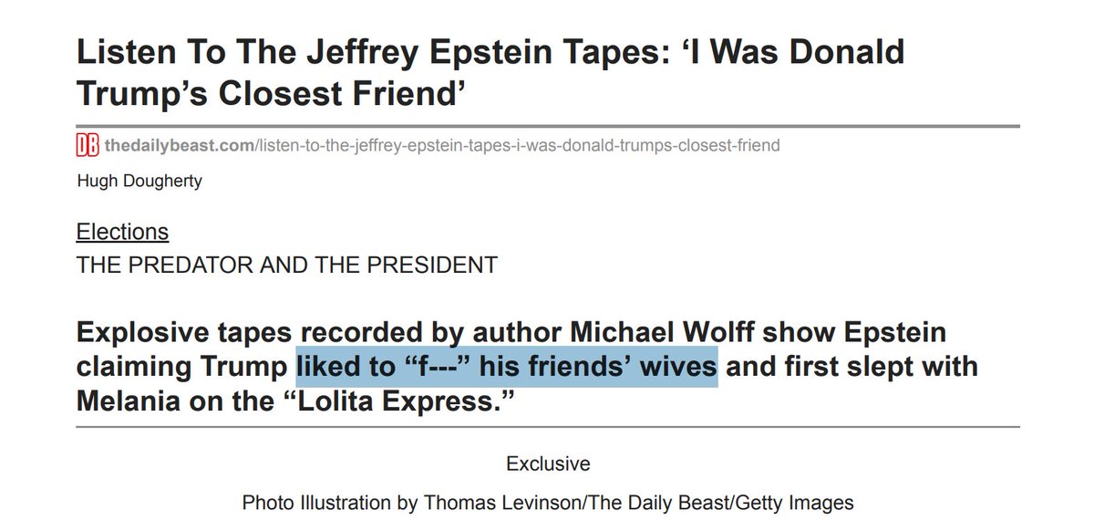 HoseinMirX's tweet image. Hey didn't this old article come to fruition very publicly:

#PDF #Trump #PDFfiles #Epistein