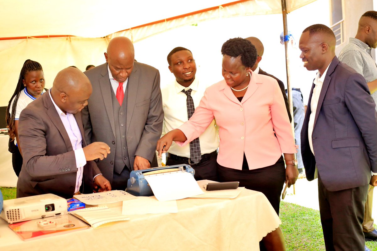 EliKatunguka's tweet photo. Today @Kyambogou, we witnessed first hand the benefits of assistive technologies when it comes to empowering blind children or those with low vision. The resource centre needs to be expanded to accommodate the big numbers of learners who want these services https://t.co/np9RYuwrSj