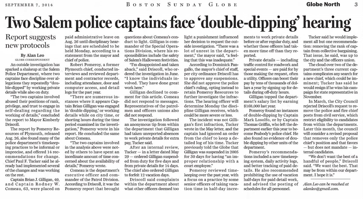 TheYoungJurks's tweet image. Chatter on last night’s @lpsmithauthor show referenced this Salem Police scandal which occurred while under the leadership of then Police Chief Paul Tucker who is now the Essex County DA. #mapoli