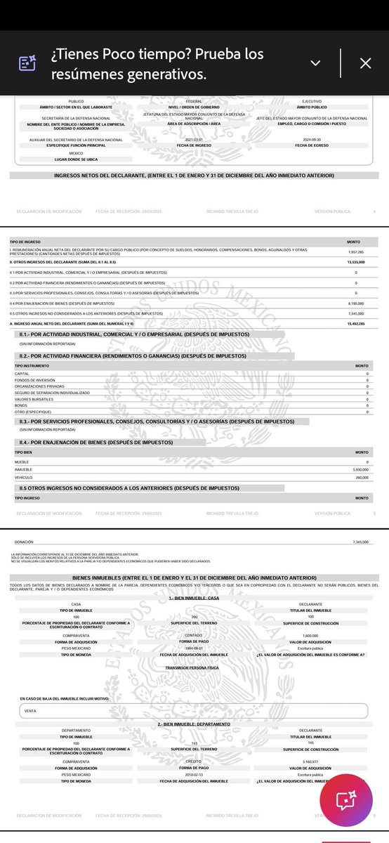 ¿Quién dona 7 millones de pesos a un secretario de Estado? ¿Y por qué?

Ricardo Trevilla, titular de la Defensa, reportó esa “donación” el año pasado…

... y después compró un departamento de 14 millones.

📷 <a href="/jorgegogdl/">Jorge García Orozco</a>