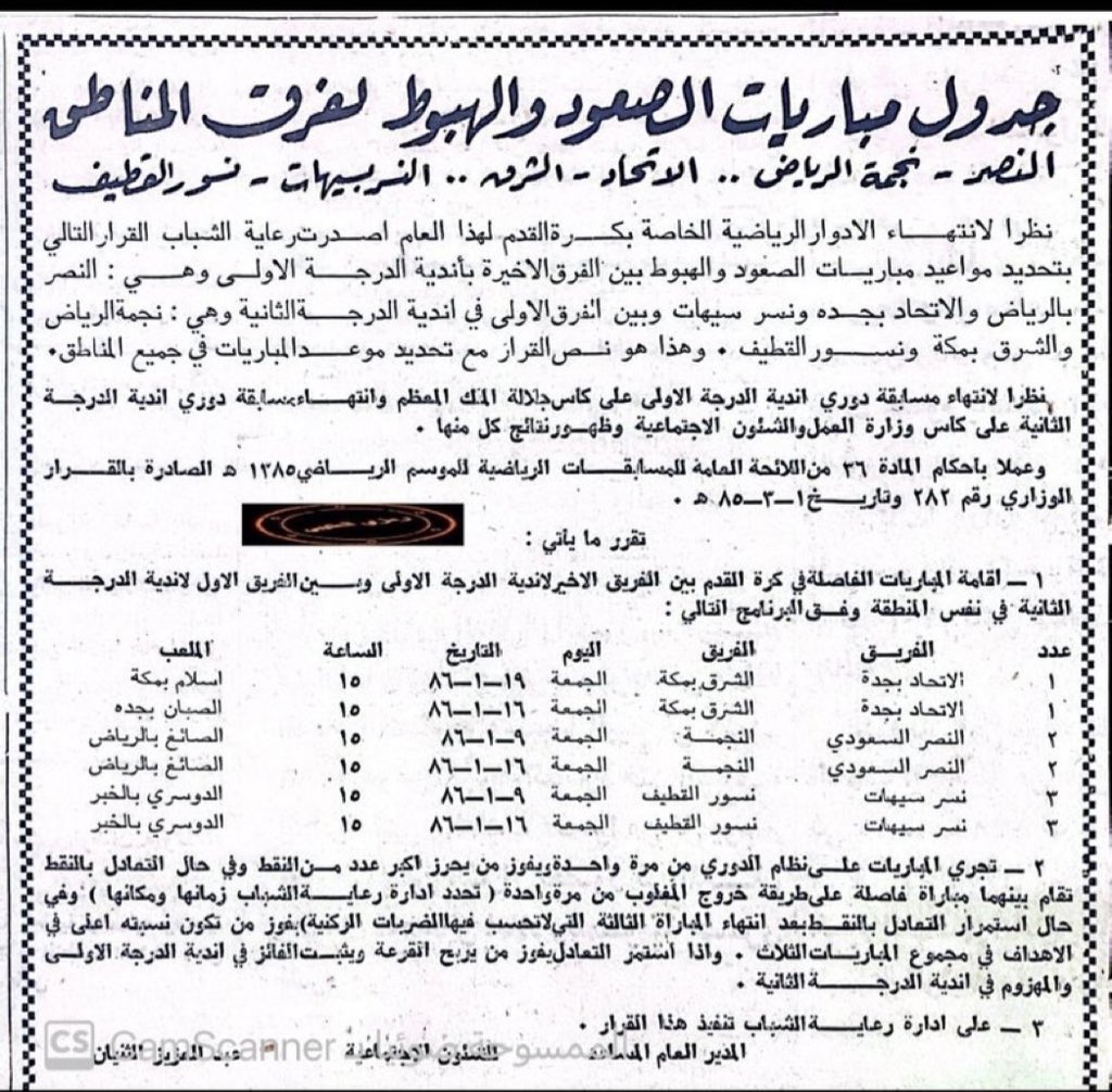 في موسم 1385 هـ حقق #الاهلي لقب الدوري بدون خسارة 
في حين كان #الاتحاد يلعب ملحق الصعود والهبوط في نفس الموسم 

ومازال جمهور هذا النادي في منشني حتى هذه اللحظة يردد :

ياحاااابط
ياحاااابط

🤦🏼‍♂️

#عراب_الهبوط
