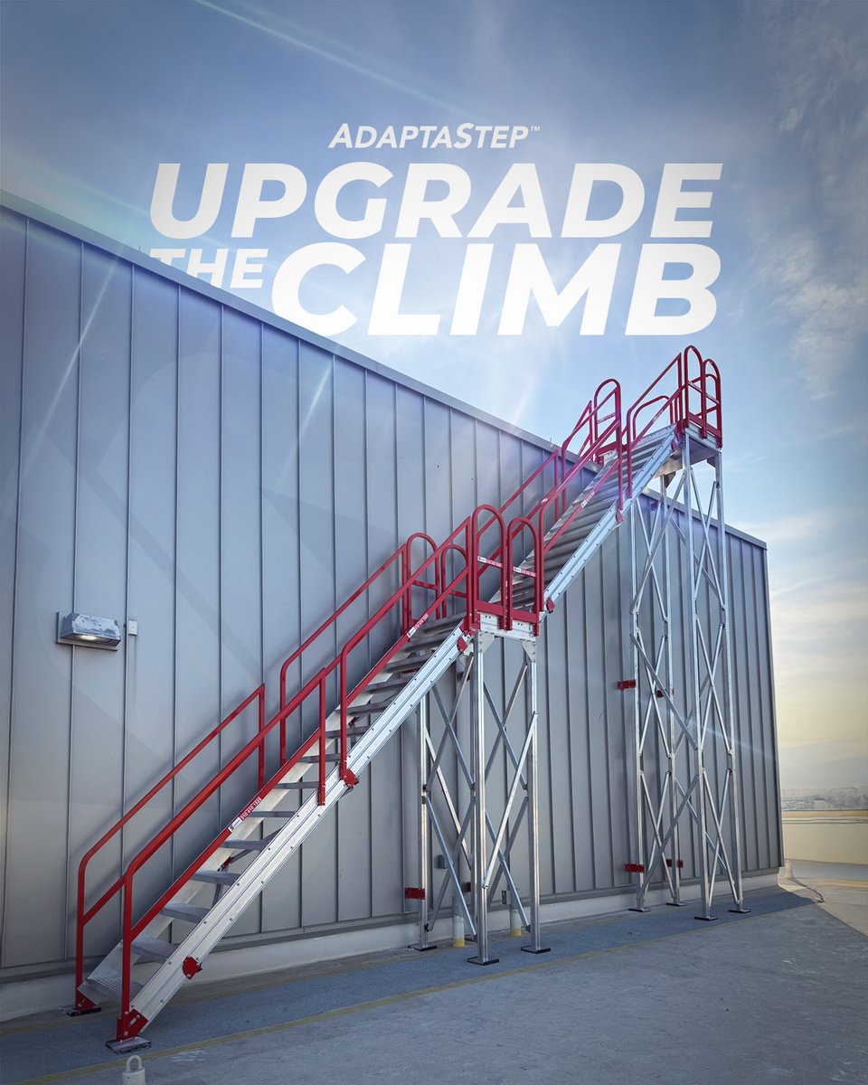 SafesmartUsa's tweet photo. Clean Lines &amp; Safer Climbs 👉 Rooftop Access, Upgraded with AdaptaStep. 

#safesmartaccessusa #adaptastep #rooftopsafety #facilitymanagement #industrialaccess #modularengineering #smartconstruction #buildingsafety https://t.co/JH1ZVMun9b