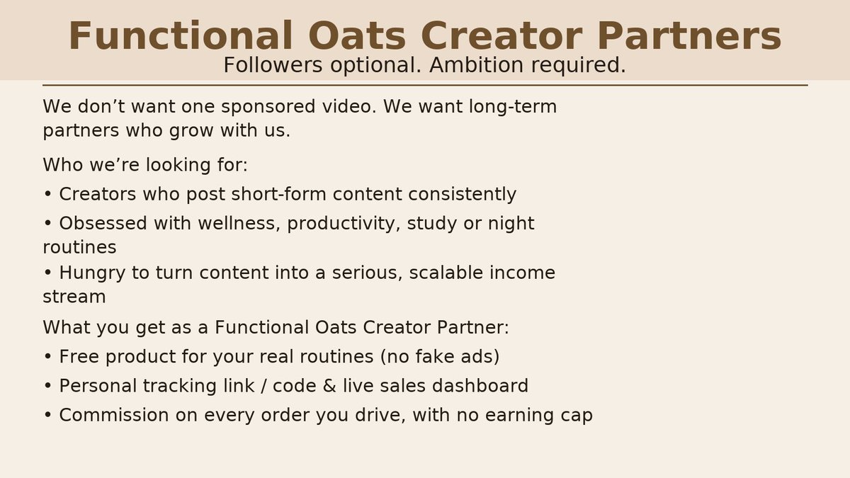 Functional Oats tweet media