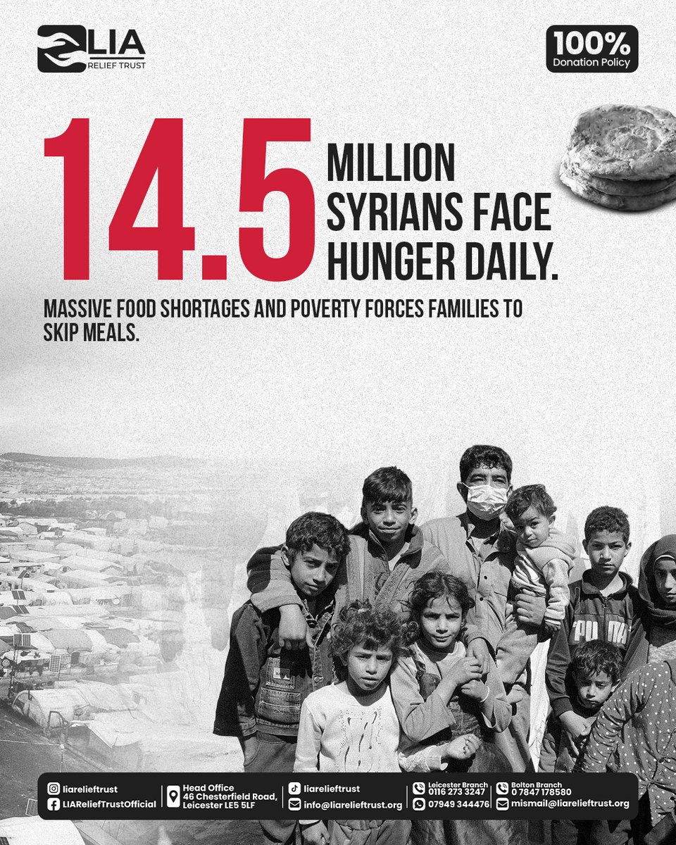 LIAReliefTrust's tweet image. 13 years on — Syria still needs us. 🇸🇾
Millions face hunger, unsafe water &amp;amp; loss, yet their strength endures.
💧 Feed. Rebuild. Restore hope.
💜 Donate today: liarelieftrust.org/appeals/rebuil…

#Syria  #fypviraltwitter  #LIAReliefTrust