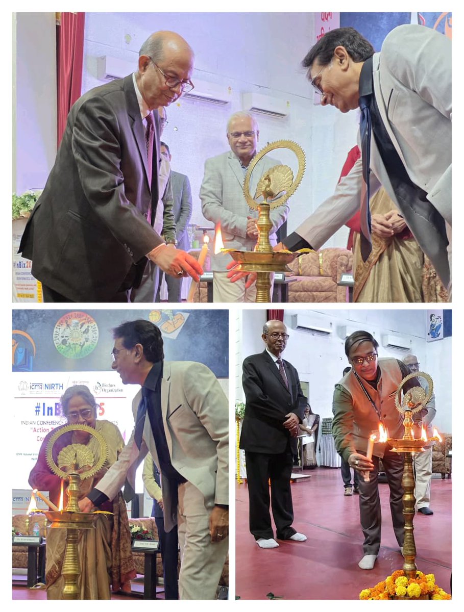 NIRTH_Jabalpur's tweet photo. The #INBIX2025 inaugural session began with an inspiring address by Dr. V. M. Katoch, Former Secretary, DHR, Govt. of India & DG, @ICMRDELHI.
#WeAreICMR
#INBIX2025
#Bioinformatics
#Genomics #PublicHealth
#ScienceForHealth
#Birisamunda
#JanjatiyaGauravVarsh https://t.co/XjaBYlrlXB